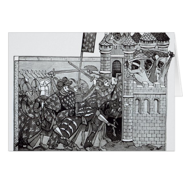 Cartão A captação de Damietta em 1249 (Frente Horizontal)