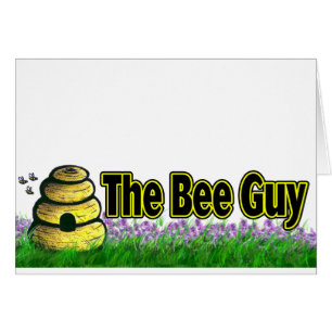 Cartão a cara da abelha