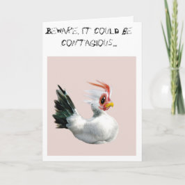 Cartão A Card for Obsessed Chicken Friends