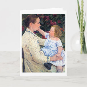 Cartão A Carícia da Criança, Mary Cassatt