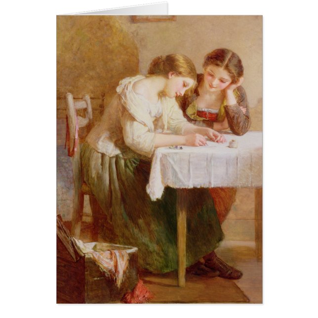 Cartão A carta de amor, 1871 (Frente)