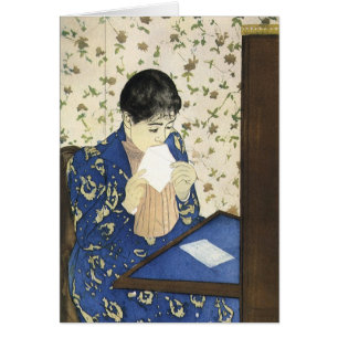 Cartão A Carta de Mary Cassatt, Impressionismo Antigo