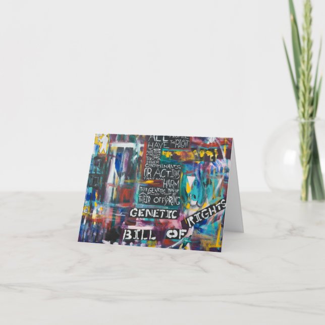 Cartão A Carta Genética dos Direitos de Pintura #5 (Frente)