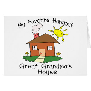 Cartão A casa da grande avó do lugar frequentado favorito