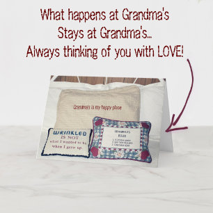 Cartão A casa da Vovó é o Meu Lugar Feliz