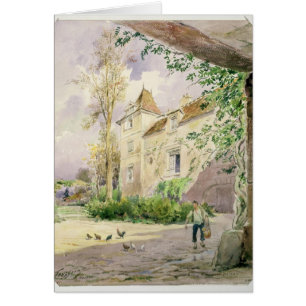 Cartão A casa de Armande Bejart em Meudon, c.1906