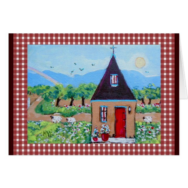 Cartão A casa dos carneiros (Frente Horizontal)