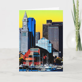 Cartão A Casa Personalizada Boston USA Poster