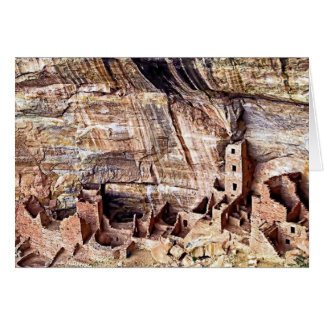 Cartão A casa quadrada da torre arruina Mesa Verde