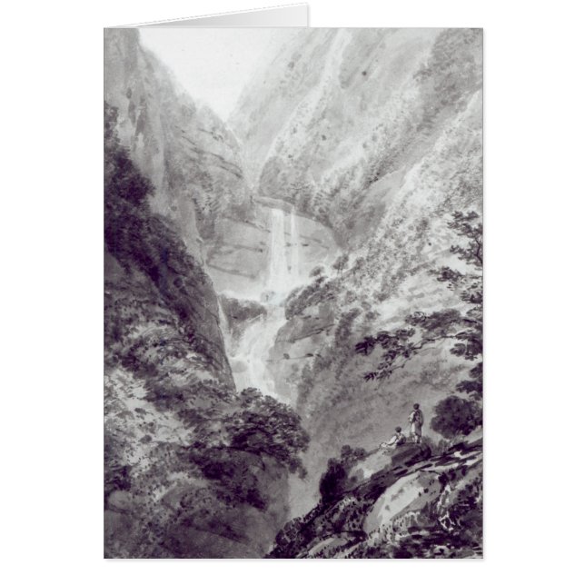 Cartão A cascata de Minzapeezo (Frente)