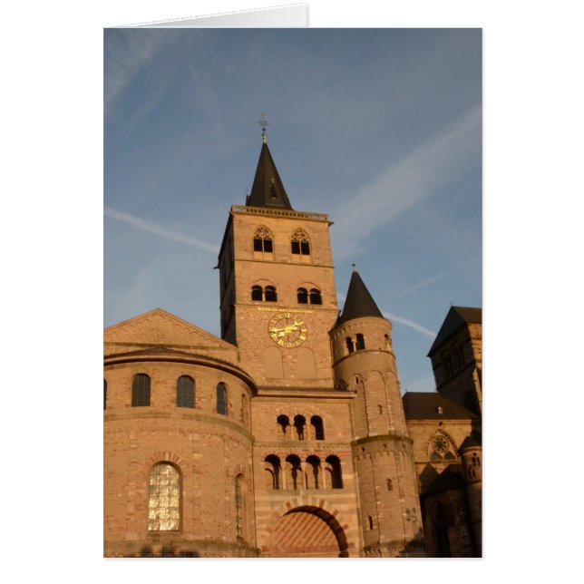 Cartão A Catedral de São Pedro, Trier (Frente)