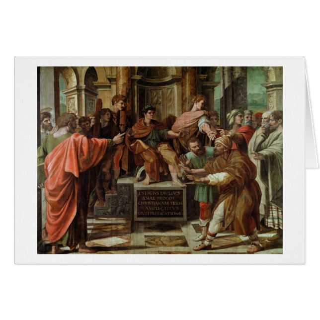 Cartão A cegueira de Elymas (desenhos animados para o (Frente Horizontal)