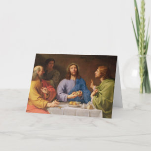 Cartão A ceia em Emmaus