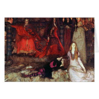 Cartão A cena do jogo em "Hamlet "