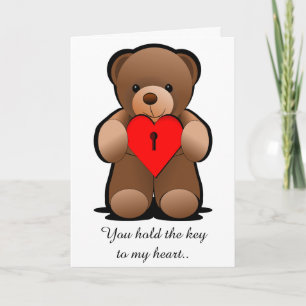Cartão A Chave Da Saudação Do Meu Coração