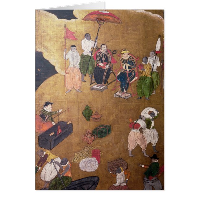 Cartão A chegada do português em Japão (Frente)