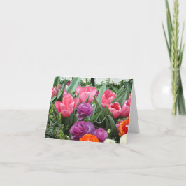 Cartão A Chorus of Pink Tulips Note Cards