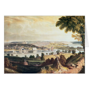 Cartão A cidade de Washington além do marinho