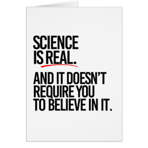 CARTÃO A CIÊNCIA É REAL