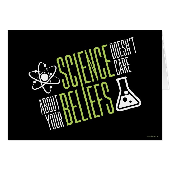 Cartão A ciência não se importa (Frente Horizontal)