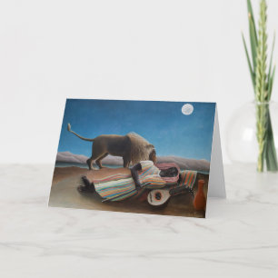 Cartão A Cigana Adormecida Henri Rousseau