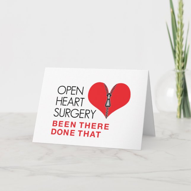 Cartão A Cirurgia De Coração Aberta Fez Isso (Frente)