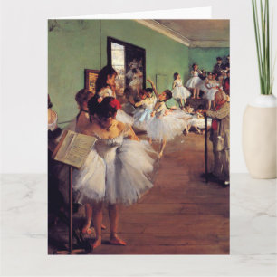 Cartão A classe de dança de Edgar Degas