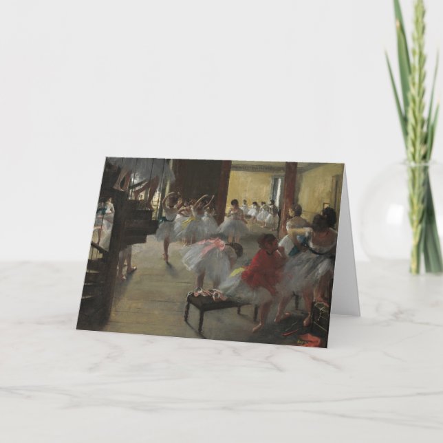 Cartão A classe de dança | Edgar Degas (Frente)