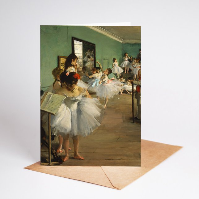 Cartão A classe de dança | Edgar Degas (Criador carregado)