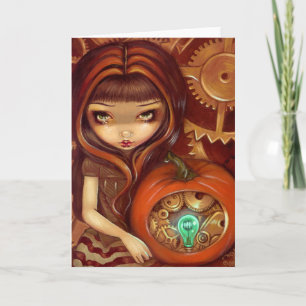 Cartão "A Clockwork Pumpkin" Greeting Card