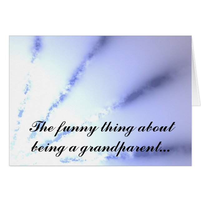 Cartão A coisa engraçada sobre ser uma avó (Frente Horizontal)