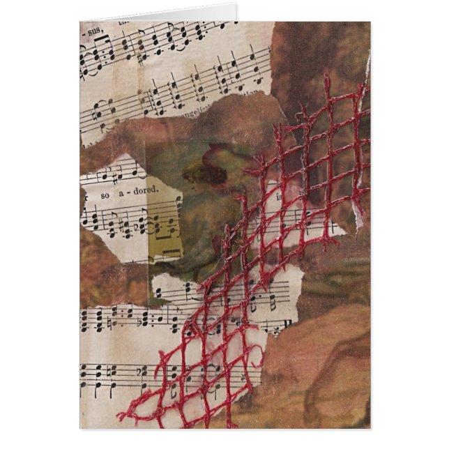 Cartão A Colagem Mídia Mistura (Frente)