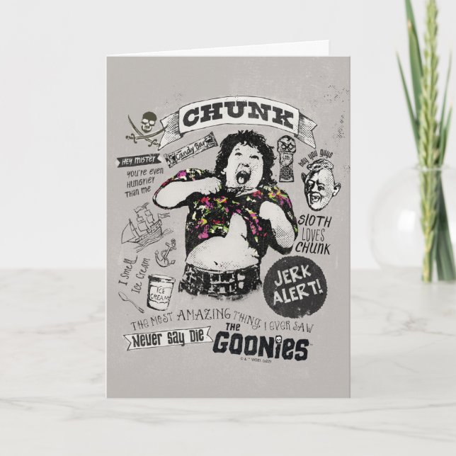 Cartão A Colagem Retroativa do Bloco das Goonies (Frente)