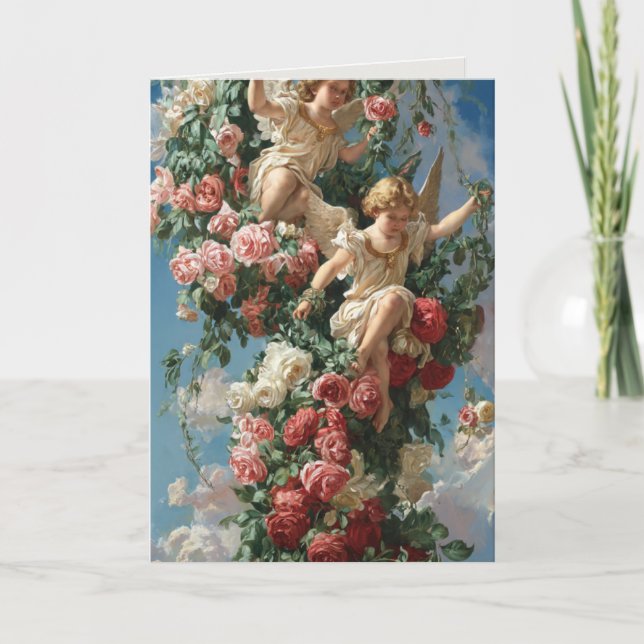 Cartão A Coleção Anjo Por ArtDesignsByBlake.com (Frente)