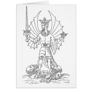 Cartão A coloração pagina Rebis