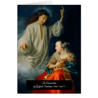 Cartão A Comunicação de Godfried Schalcken