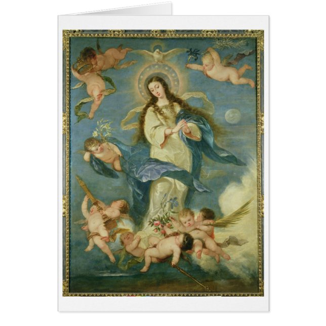 Cartão A concepção imaculada (Frente)