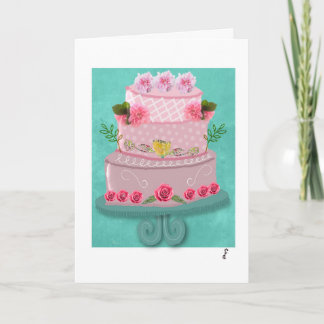Cartão A Confeitaria Rosa Morango