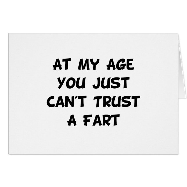 Cartão A confiança Fart (Frente Horizontal)
