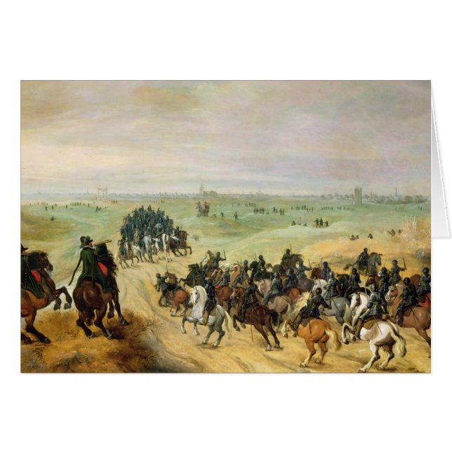 Cartão A confrontação, 1600 (Frente Horizontal)