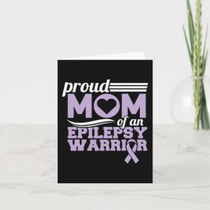 Cartão A Consciência Da Epilepsia Orgulha A Mãe De Um Gue