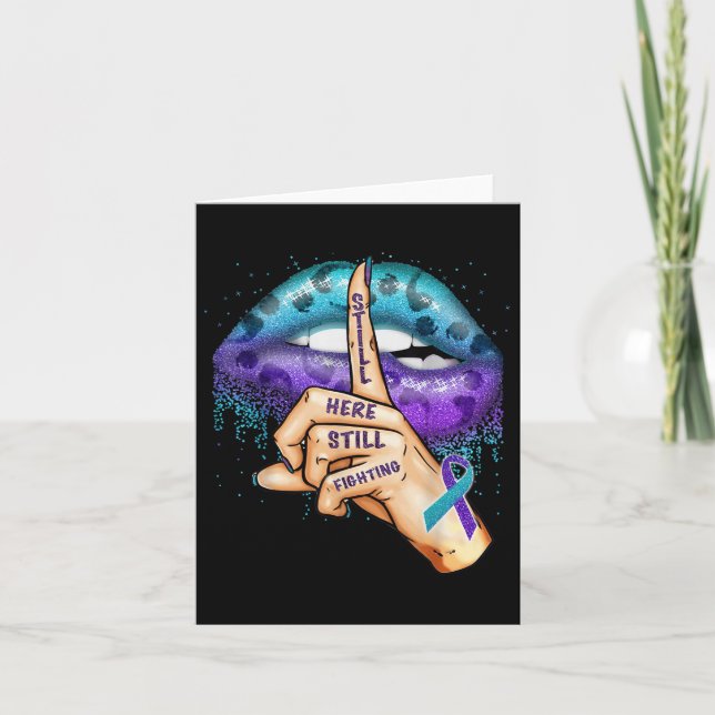 Cartão A Consciência Sobre A Prevenção Do Suicídio Ainda  (Frente)