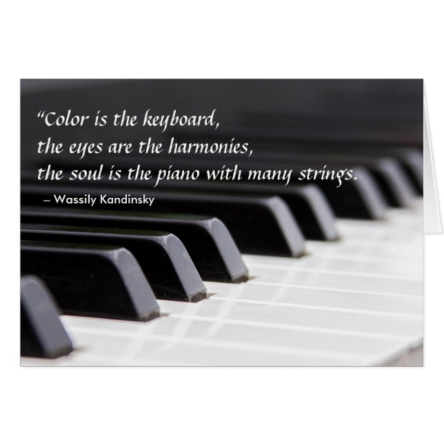 Cartão A cor é o teclado (Frente Horizontal)