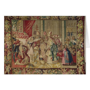Cartão A coroação de Charles V