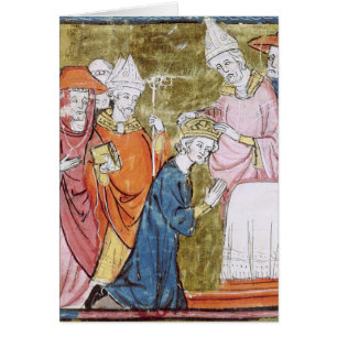 Cartão A coroação do imperador Charlemagne