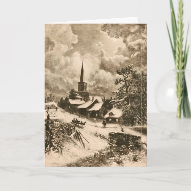 Cartão A Corrida do Sleigh (Frente)