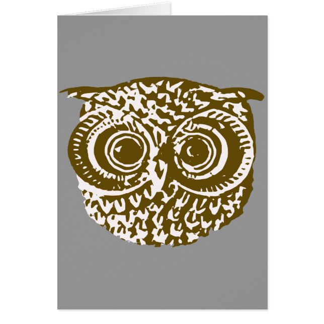 Cartão A coruja (Frente)