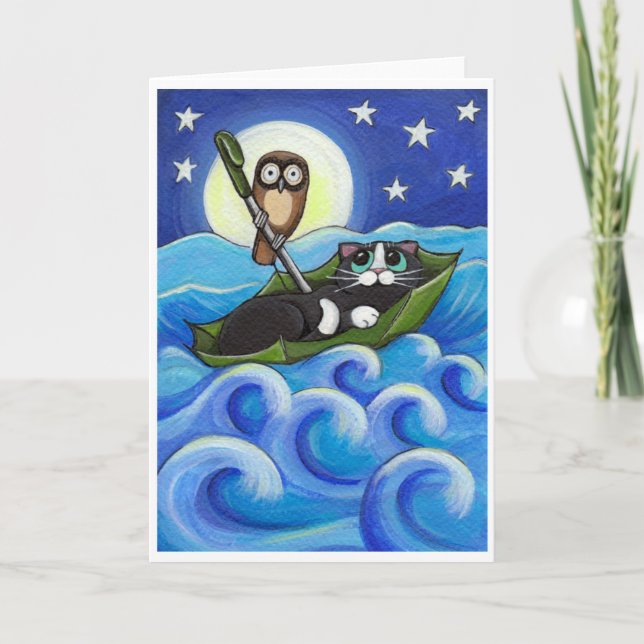 Cartão A Coruja e o Pussycat (Frente)