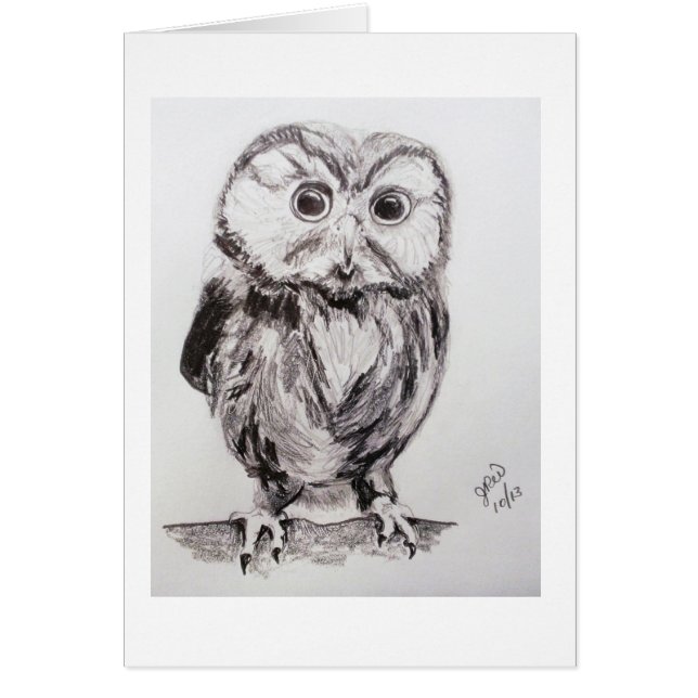 Cartão A coruja no mundo é você? (Frente)