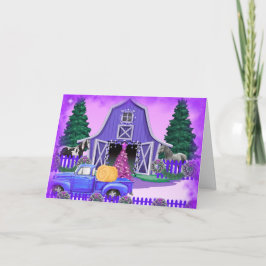Cartão A Country Christmas Greeting Card